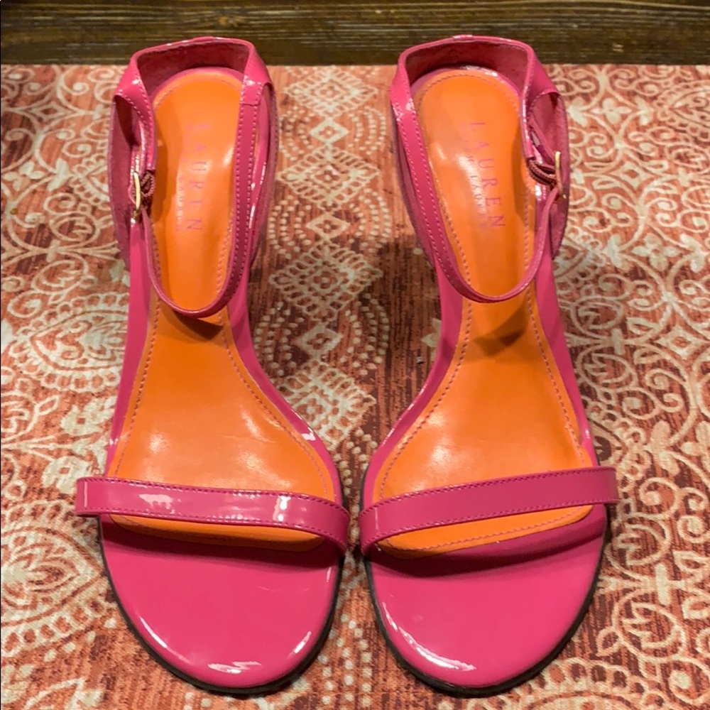 Ralph Lauren pink sandals 7.5 B